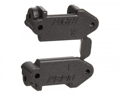 Хаб поворотного кулака RPM (пластик/черный) правый и левый: Stampede/Rustler