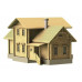Сборная деревянная модель СВМодель. Дом сельсовета, 2340 деталей, 1/35