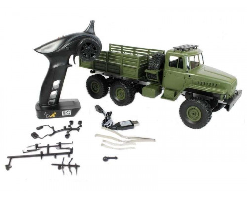 Радиоуправляемая машина MN MODEL Советский военный грузовик УРАЛ PRO 6WD 2.4G 1/16 RTR