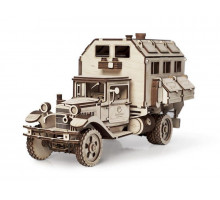 Деревянный конструктор Lemmo Грузовик Кунг, 318 деталей