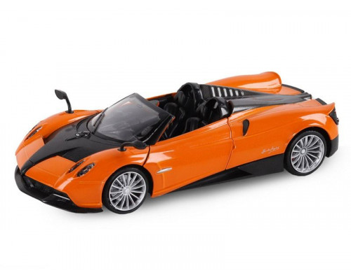Машина АВТОПАНОРАМА Pagani Huayra Roadster, оранжевый, 1/24, свет, звук, в/к 24,5*12,5*10,5 см