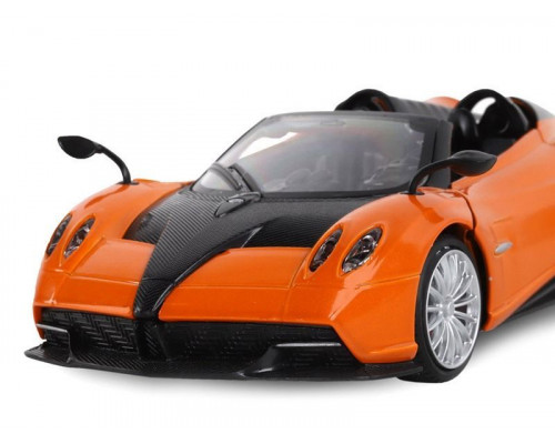 Машина АВТОПАНОРАМА Pagani Huayra Roadster, оранжевый, 1/24, свет, звук, в/к 24,5*12,5*10,5 см