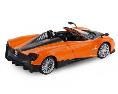 Машина АВТОПАНОРАМА Pagani Huayra Roadster, оранжевый, 1/24, свет, звук, в/к 24,5*12,5*10,5 см