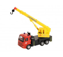 Машина "АВТОПАНОРАМА" "Кран", красный, 1/54, инерция, в/к 16,5*6,4*9 см