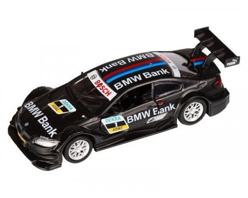 Машина АВТОПАНОРАМА BMW M3, DTM, 1/42, черный, инерция, откр. двери, в/к 17,5*12,5*6,5 см