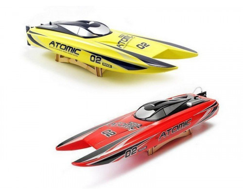 Радиоуправляемый катамаран Volantex RC ATOMIC 700 желтый Brushless 2.4G LiPo RTR