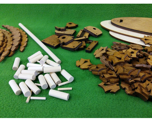 Деревянный конструктор СВМодель. Светильник деревянный Гармошка