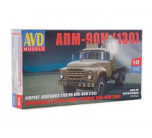 Сборная модель AVD Прожекторная установка АПМ-90М (130), 1/72