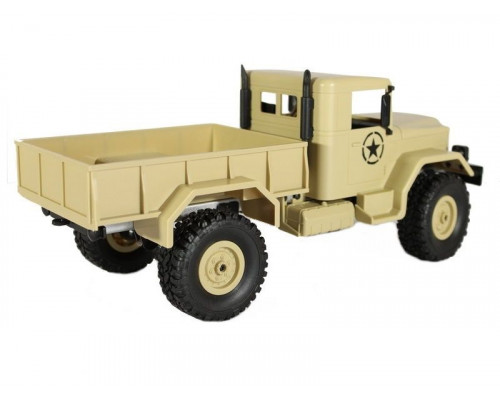Радиоуправляемая машина MN MODEL военный грузовик (песочный) 4WD 2.4G 1/16 RTR