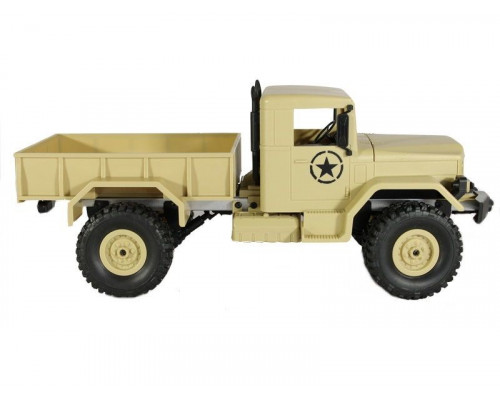 Радиоуправляемая машина MN MODEL военный грузовик (песочный) 4WD 2.4G 1/16 RTR