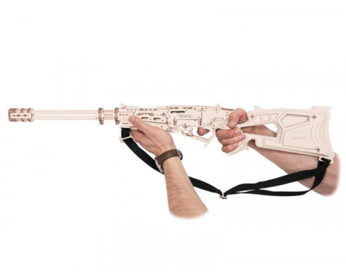 Деревянный конструктор Lemmo Ружье Шторм, 123 детали