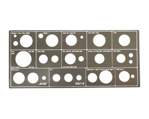 Трафарет окраски катков гусеничной техники вар.2