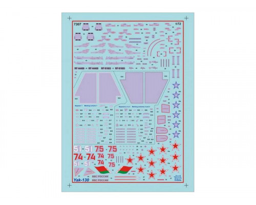Сборная модель ZVEZDA Российский учебно-боевой самолет Як-130, 1/72