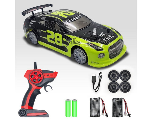 Радиоуправляемая машина Volantex RC для дрифта зеленый 4WD 2.4G 1/14 RTR