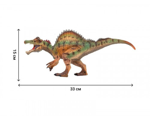 Игрушка динозавр MASAI MARA MM206-006 серии Мир динозавров Спинозавр, фигурка длиной 33 см