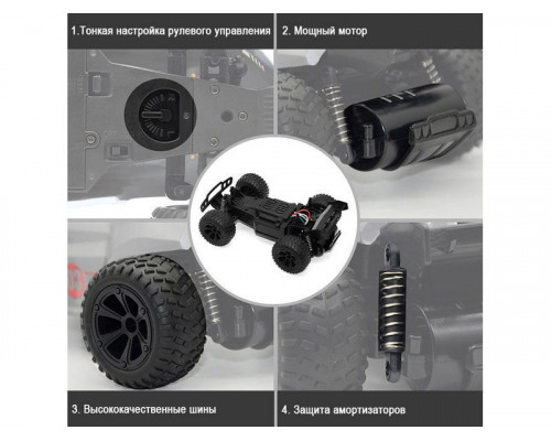 Машинка монстр JJRC Q88, свет, 1/22 4WD 2.4G RTR