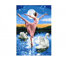 Набор юного художника 20х30 Лебединое озеро (17 цветов)