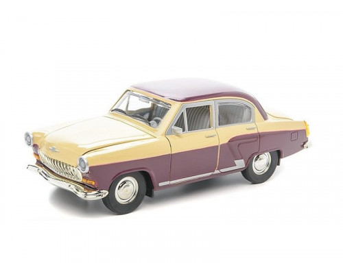 Машина АВТОПАНОРАМА ГАЗ-21 Волга 1/24 в/к  26*12*11см, черная