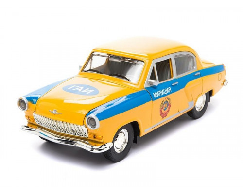 Машина АВТОПАНОРАМА ГАЗ-21 Волга 1/24 в/к  26*12*11см, черная