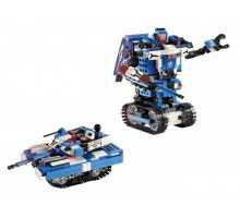 Радиоуправляемый конструктор CADA 2 в 1 трансформер-танк горный король (380 деталей)