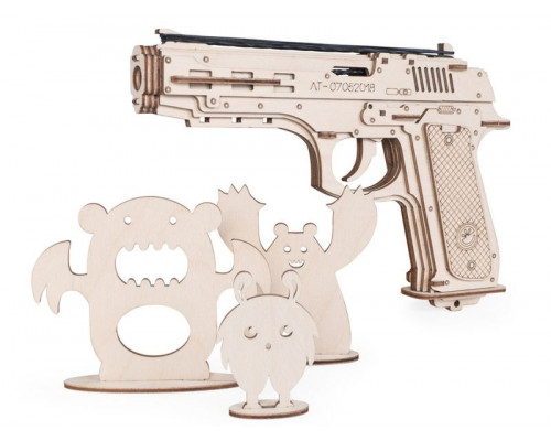 Деревянный конструктор Lemmo Пистолет №ЛТ07052018, 85 деталей