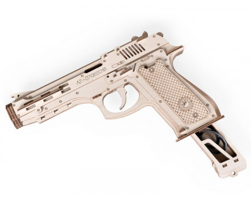 Деревянный конструктор Lemmo Пистолет №ЛТ07052018, 85 деталей