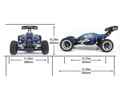 Радиоуправляемая багги Remo Hobby Scorpion (синяя) 4WD 2.4G 1/8 RTR