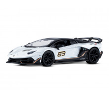 Машина "АВТОПАНОРАМА" Lamborghini SVJ, 1/24, белый, свет, звук, в/к 24,5х12,5х10,5 см