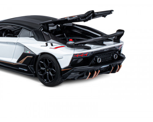 Машина АВТОПАНОРАМА Lamborghini SVJ, 1/24, белый, свет, звук, в/к 24,5х12,5х10,5 см