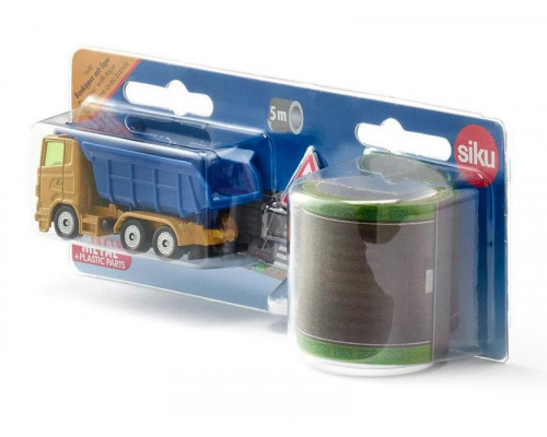 Грузовик Siku 1600 с кузовом-самосвалом и трассой