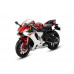 Мотоцикл АВТОПАНОРАМА YAMAHA YZF-R1, 1/12, металл, красный, свободный ход колес