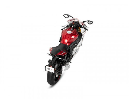 Мотоцикл АВТОПАНОРАМА YAMAHA YZF-R1, 1/12, металл, красный, свободный ход колес