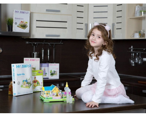 3D пазл из пенокартона СТИЛЬНАЯ ВИЛЛА (31 деталь)