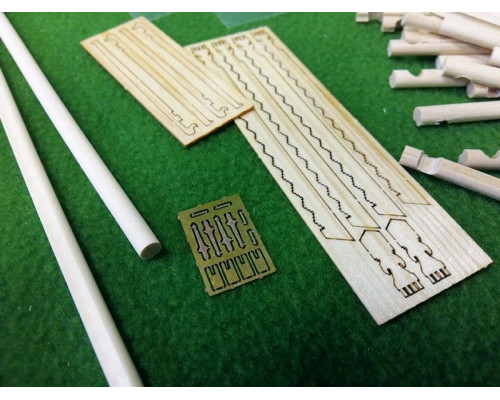 Сборная деревянная модель СВМодель. Амбар из деревни Коккойла, 296 деталей, 1/72