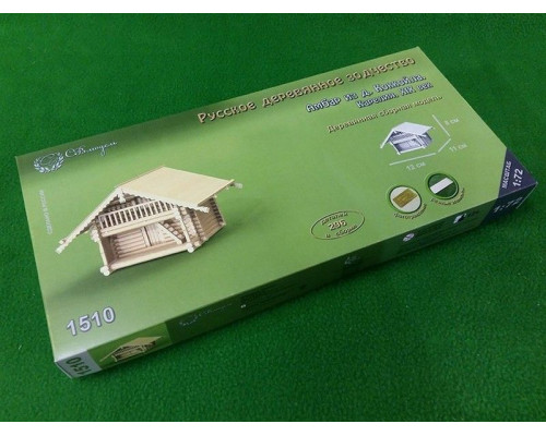 Сборная деревянная модель СВМодель. Амбар из деревни Коккойла, 296 деталей, 1/72