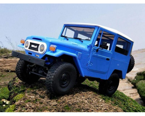 Радиоуправляемая машина WPL японский внедорожник FJ40 (голубая) 4WD 2.4G 1/16 RTR