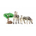 Набор фигурок животных MASAI MARA MM201-009 серии Мир диких животных: Семья зебр, 5 пр.