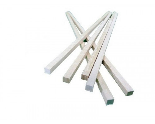 Деревянные рейки 6х6 мм, длина 300 мм, липа, 6 шт