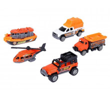 Набор металлических машинок AUTODRIVE Экспедиционная техника 5шт. в/к 29*9,5*4см.