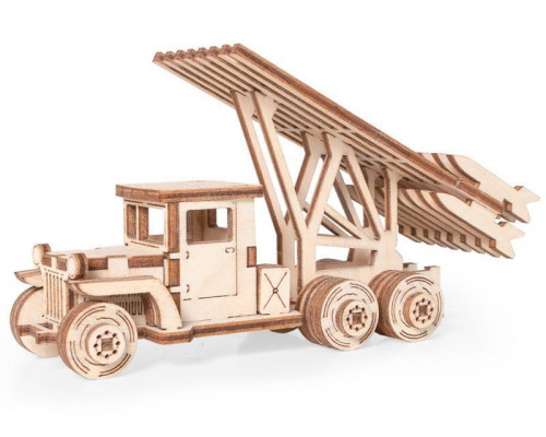 Деревянный конструктор Lemmo Грузовичок ЛТ-РУ, 58 деталей