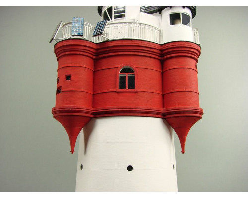 Сборная картонная модель Shipyard маяк Roter Sand Lighthouse (№46), 1/87