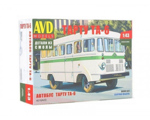 Сборная модель AVD Автобус Тарту ТА-6, 1/43