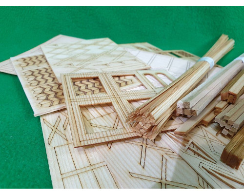 Сборная деревянная модель СВМодель. Деревянные часы Башня Эльфов, 6300 деталей, 1/35