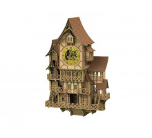 Сборная деревянная модель СВМодель. Деревянные часы "Башня Эльфов", 6300 деталей, 1/35