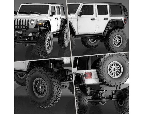 Радиоуправляемый краулер Volantex RC 787-1 белый 4WD 2.4G 1/24 RTR