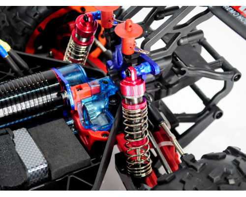 Радиоуправляемая трагги Remo Hobby EVO-R Brushless UPGRADE (красная) 4WD 2.4G 1/8 RTR