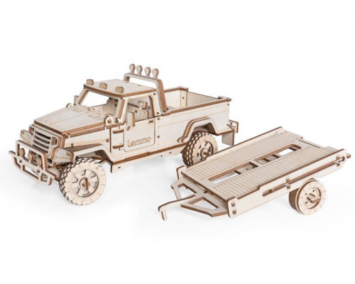 Деревянный конструктор Lemmo Внедорожник «КОНДОР», 163 детали