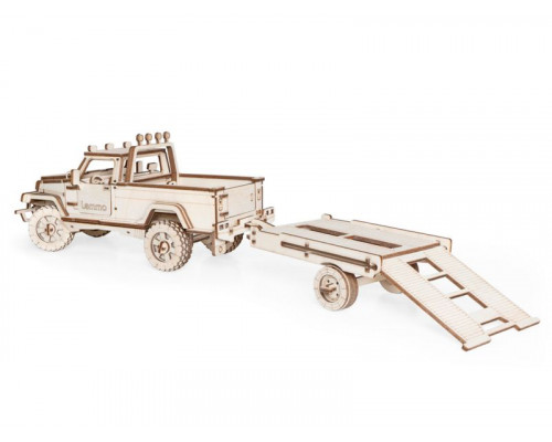 Деревянный конструктор Lemmo Внедорожник «КОНДОР», 163 детали