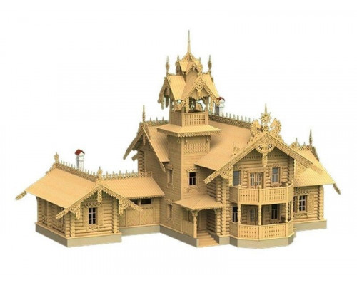 Сборная деревянная модель СВМодель. Загородный летний дом, 2880 деталей, 1/72