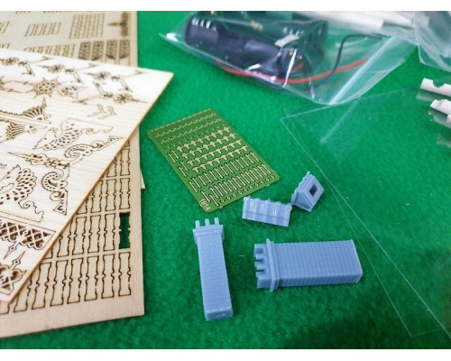 Сборная деревянная модель СВМодель. Загородный летний дом, 2880 деталей, 1/72